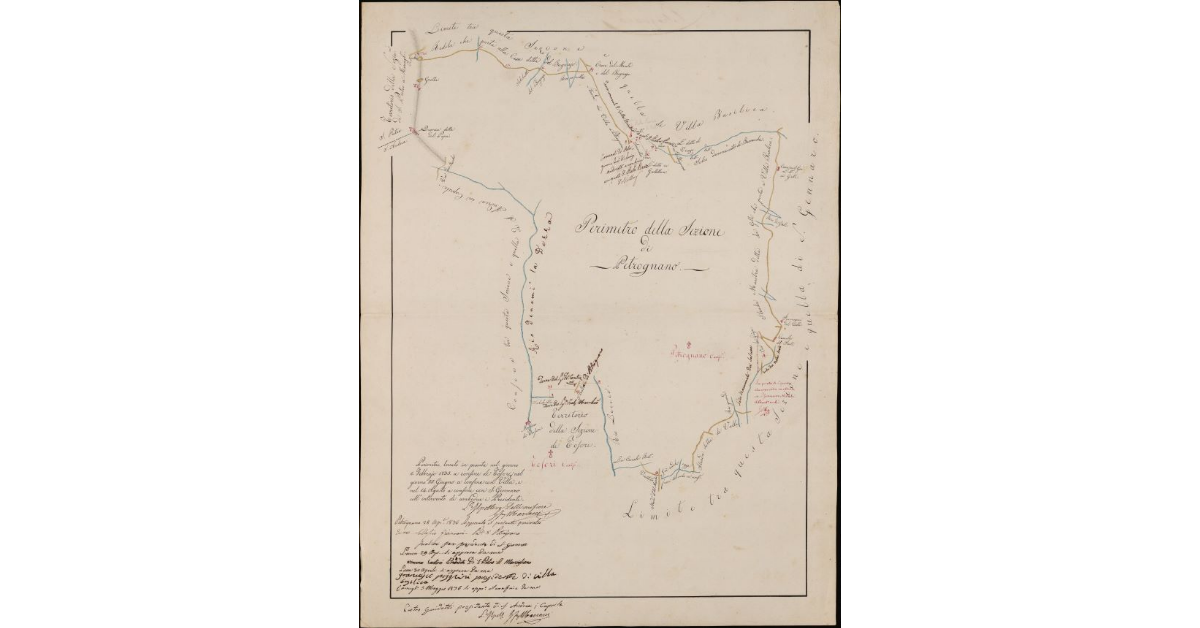 Perimetro della sezione di Petrognano