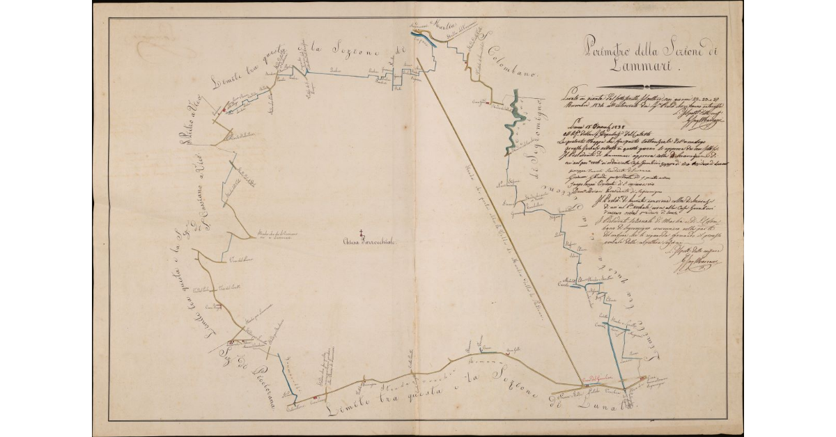 Perimetro della sezione di Lammari. Comunità di Lucca