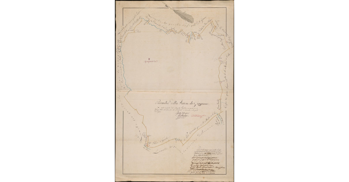 Perimetro della sezione di Gragnano. Comunità di Capannoli