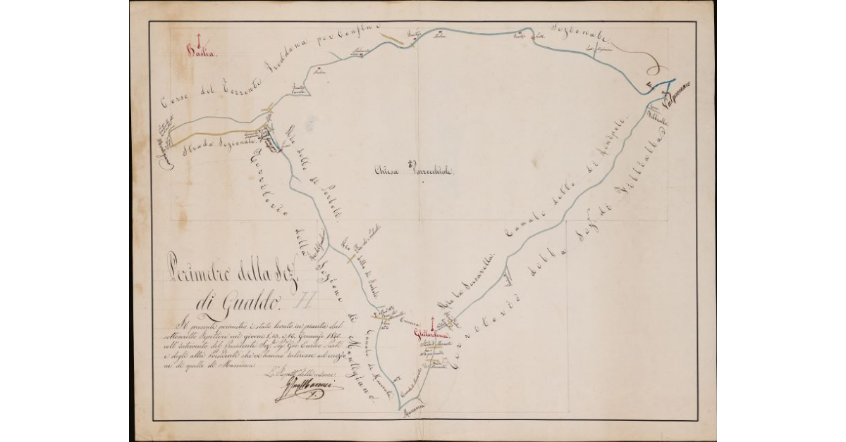 Perimetro della sezione di Gualdo. Comunità di Viareggio