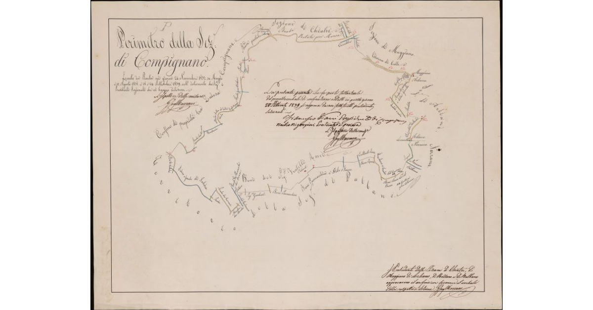 Perimetro della sezione di Compignano. Comunità di Viareggio