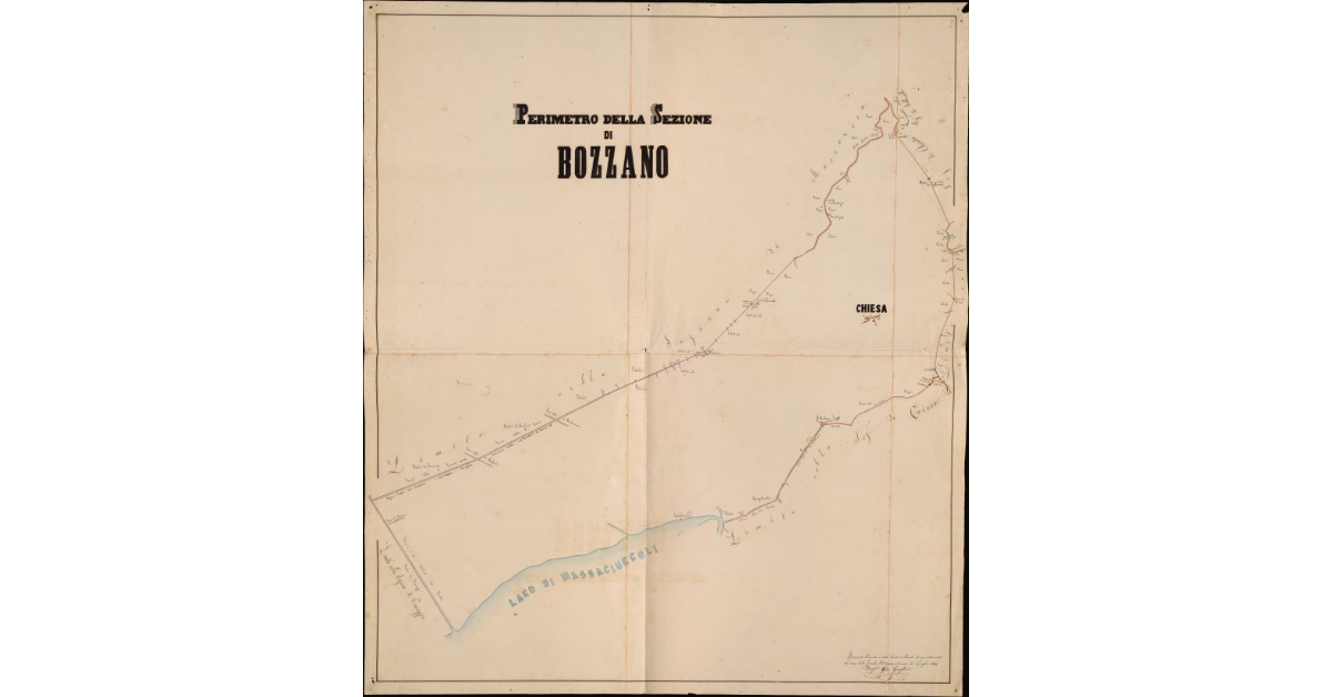 Foglio unico. Sezione di Bozzano. Comunità di Viareggio
