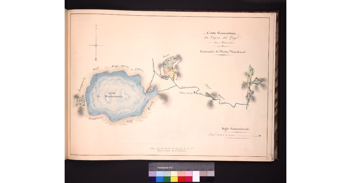 Carta Geometrica dei Lagoni del Lago e sue adiacenze