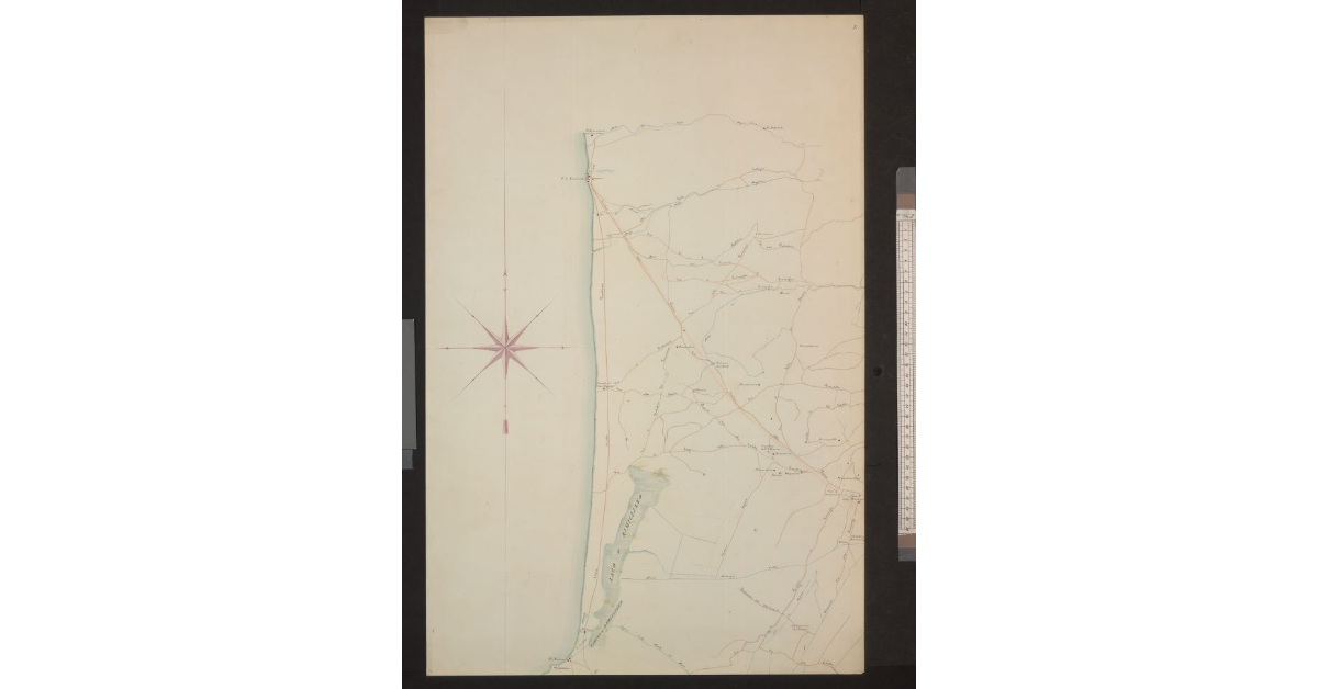 Mappa Topografica della Pianura Piombinese redatta dalle carte del Catasto dall’I. e R. Laboratorio