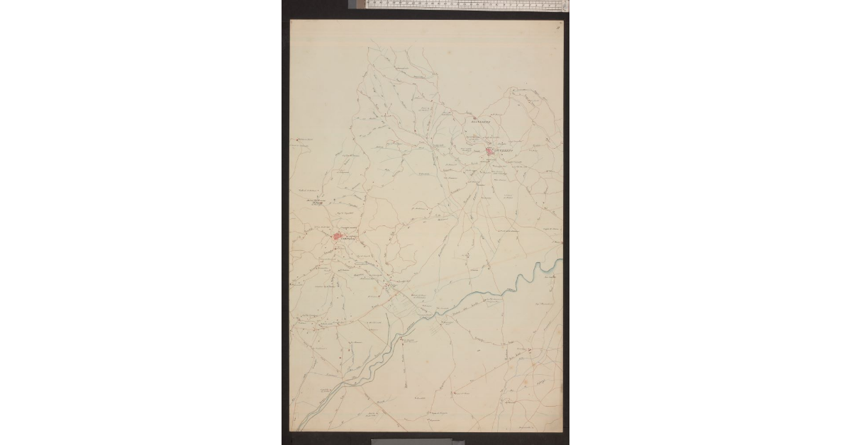 Mappa Topografica della Pianura Piombinese redatta dalle carte del Catasto dall’I. e R. Laboratorio