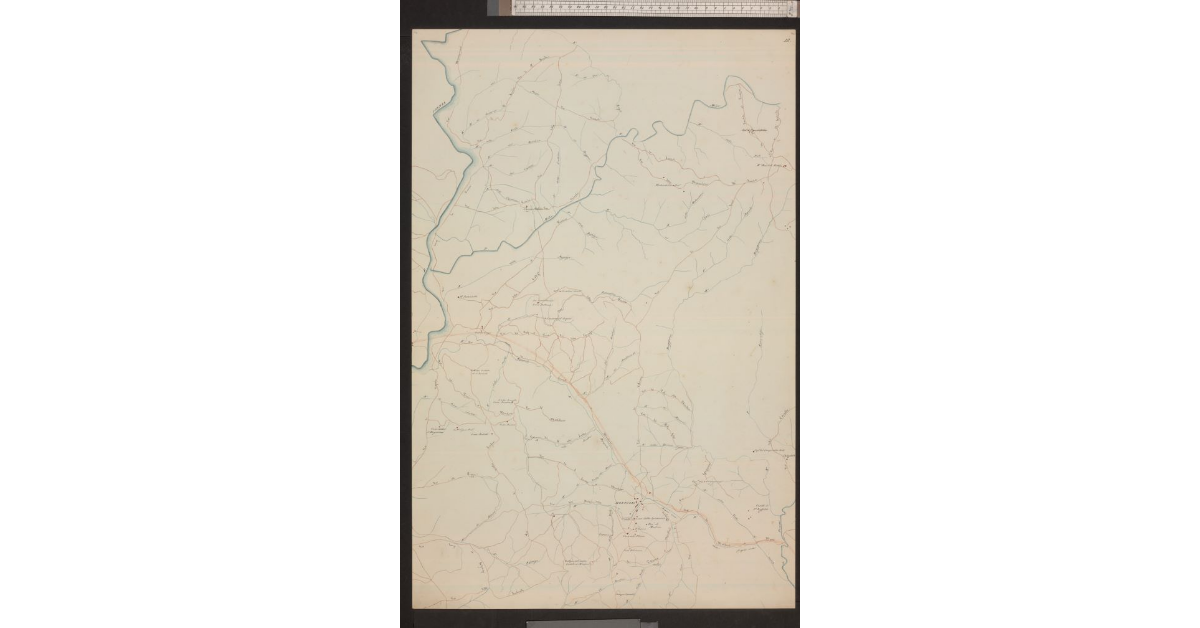 Mappa Topografica della Pianura Piombinese redatta dalle carte del Catasto dall’I. e R. Laboratorio