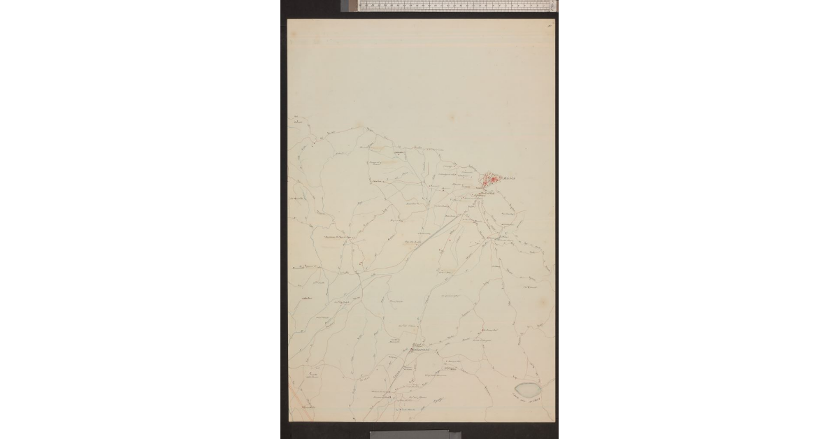 Mappa Topografica della Pianura Piombinese redatta dalle carte del Catasto dall’I. e R. Laboratorio