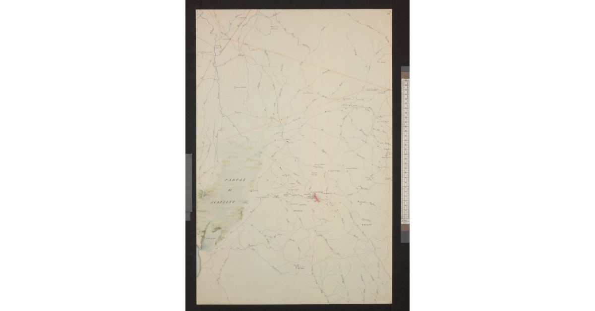 Mappa Topografica della Pianura Piombinese redatta dalle carte del Catasto dall’I. e R. Laboratorio
