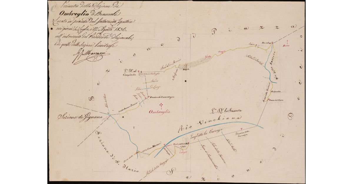Perimetro della sezione di Brancoli (Ombreglio). Comunità di Lucca