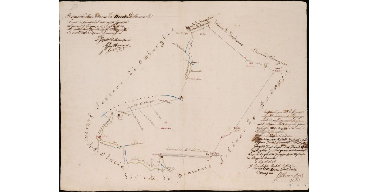 Perimetro della sezione di Brancoli (Deccio). Comunità di Lucca