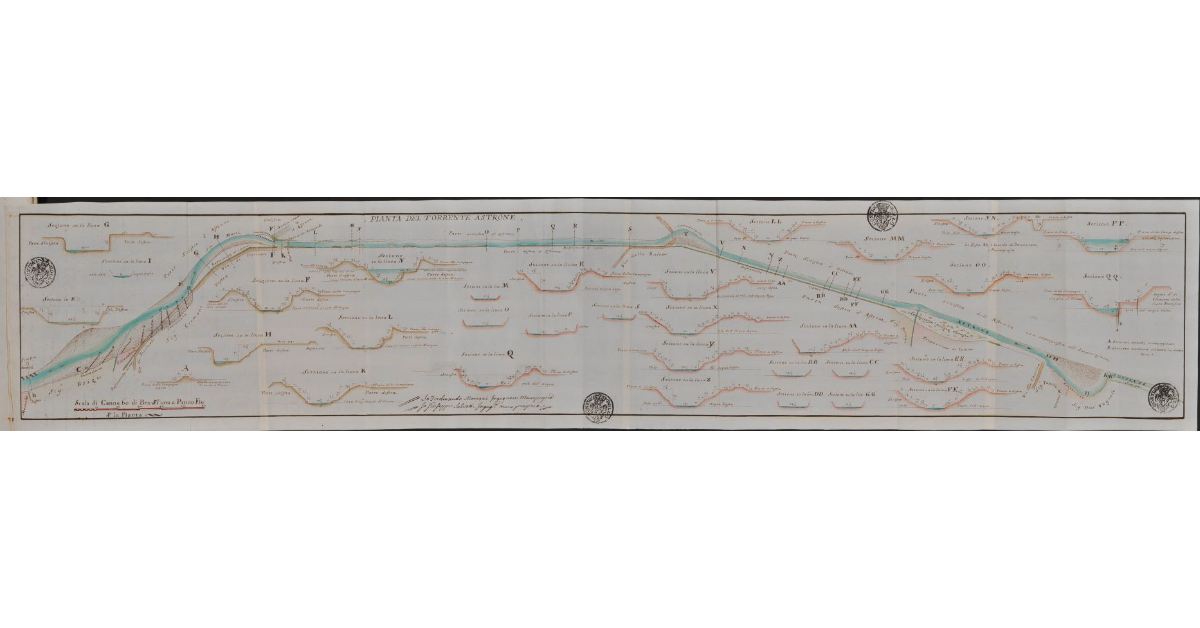 Pianta del Torrente Astrone