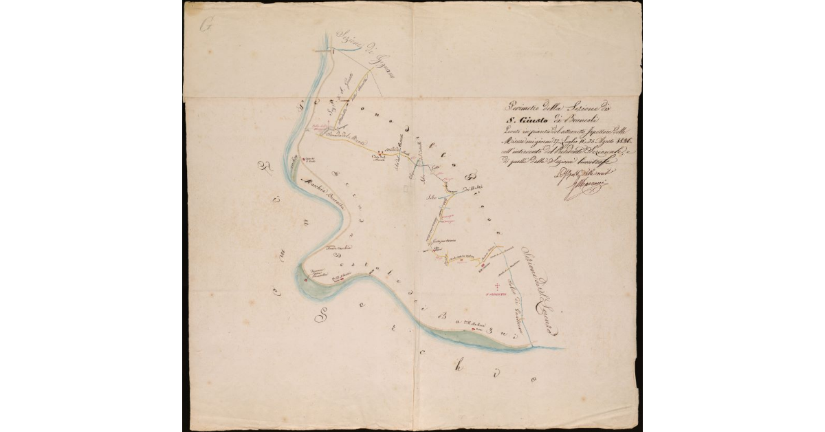 Perimetro della sezione di Brancoli (S. Giusto). Comunità di Lucca