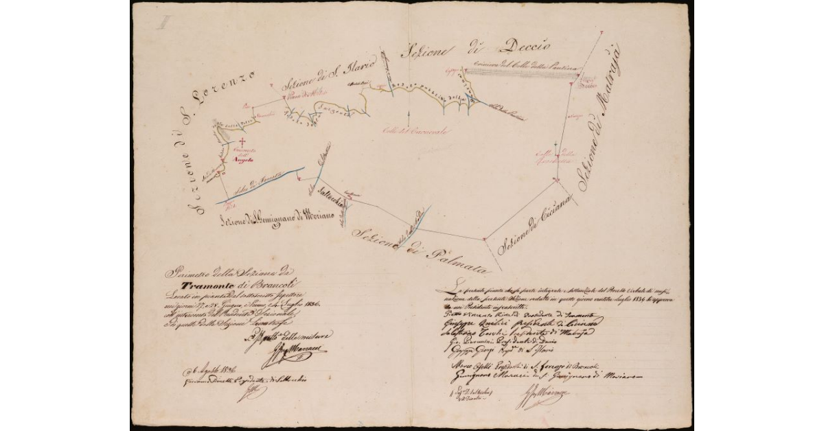 Perimetro della sezione di Brancoli (Tramonte). Comunità di Lucca