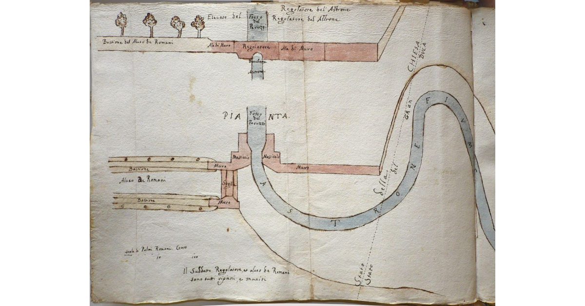 [Elevato e pianta del bastione dell'Astrone]
