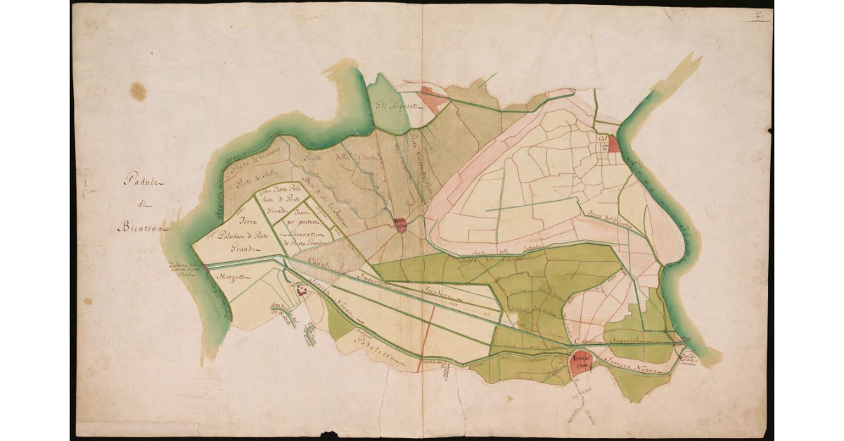 [Pianta del padule di Sesto o Bientina]