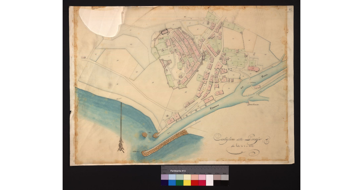 Castiglion della Pescaia nella scala da 1 a 1250