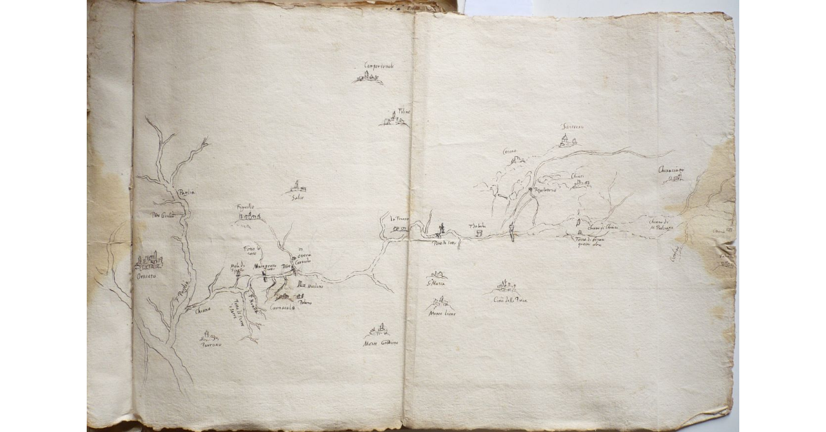 Pianta della Chiana [a tergo]