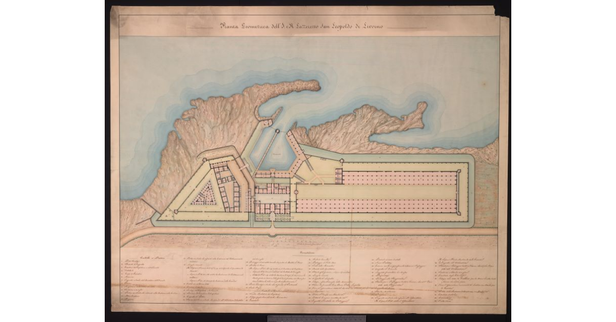 Pianta geometrica dell'I. R. Lazzeretto S. Leopoldo di Livorno