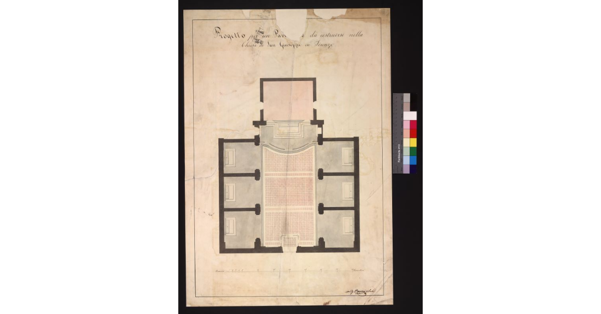 Progetto di pavimento da costruirsi nella Chiesa di S. Giuseppe in Firenze