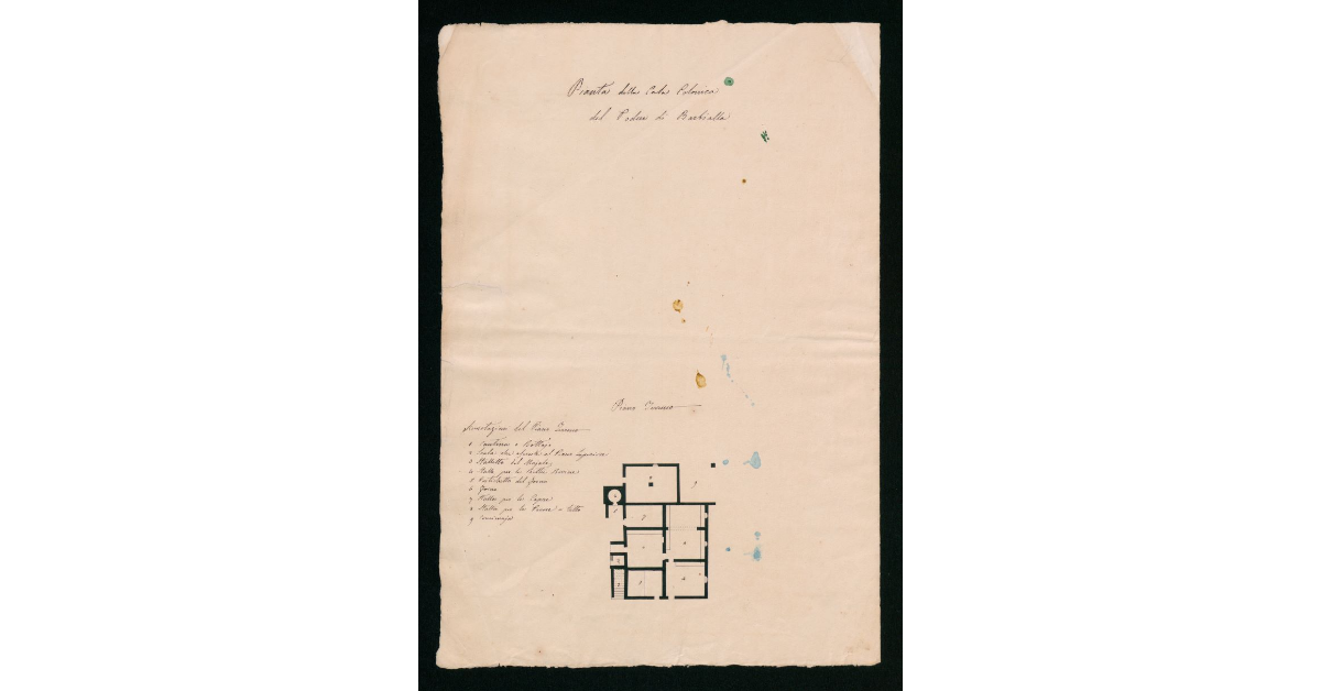 [Planimetria della casa colonica annessa al Podere di Barbialla]