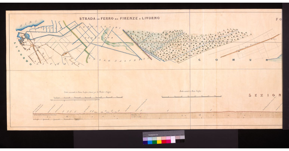 Foglio n° I da Livorno a Pisa