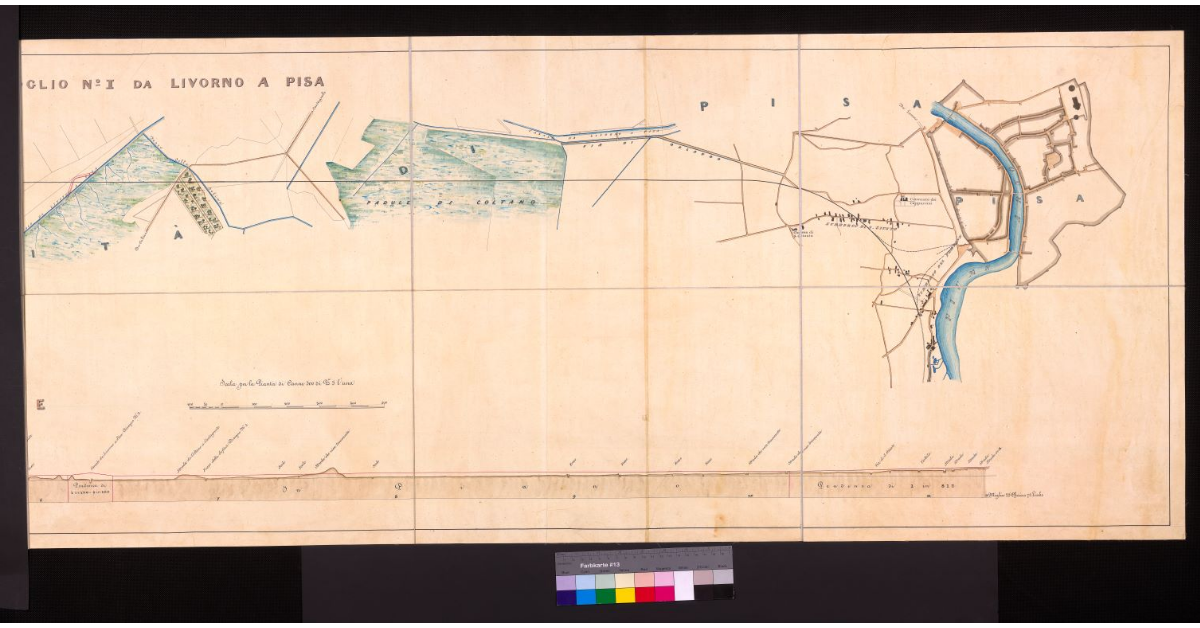 Foglio n° I da Livorno a Pisa