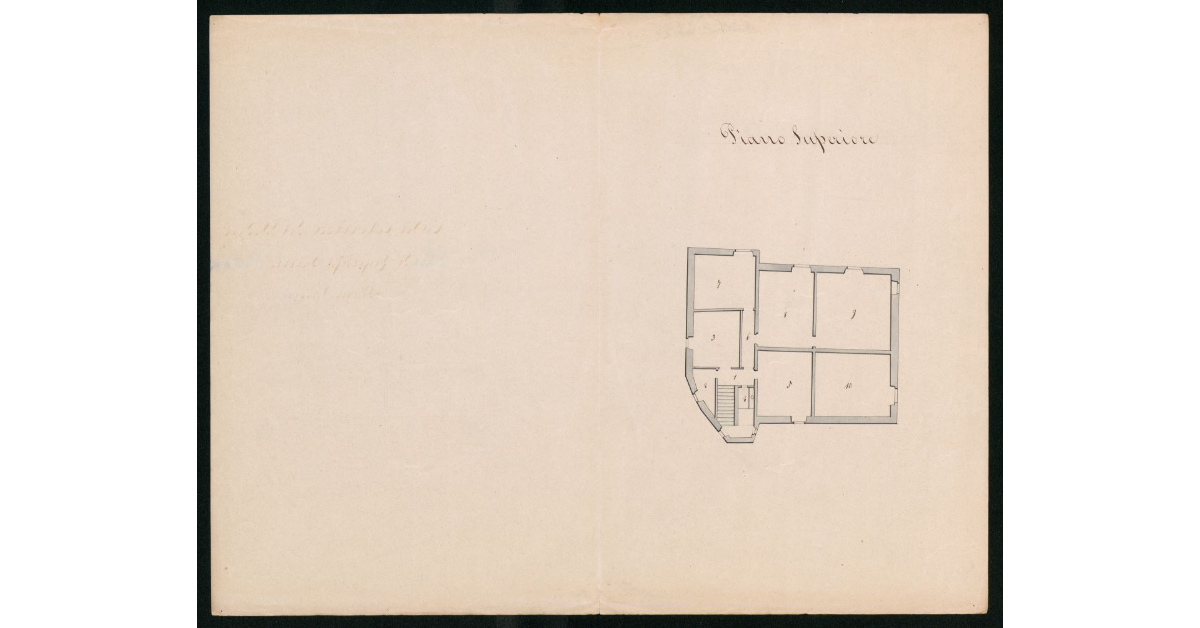 Casa colonica del podere di Legnaia primo. Piano superiore