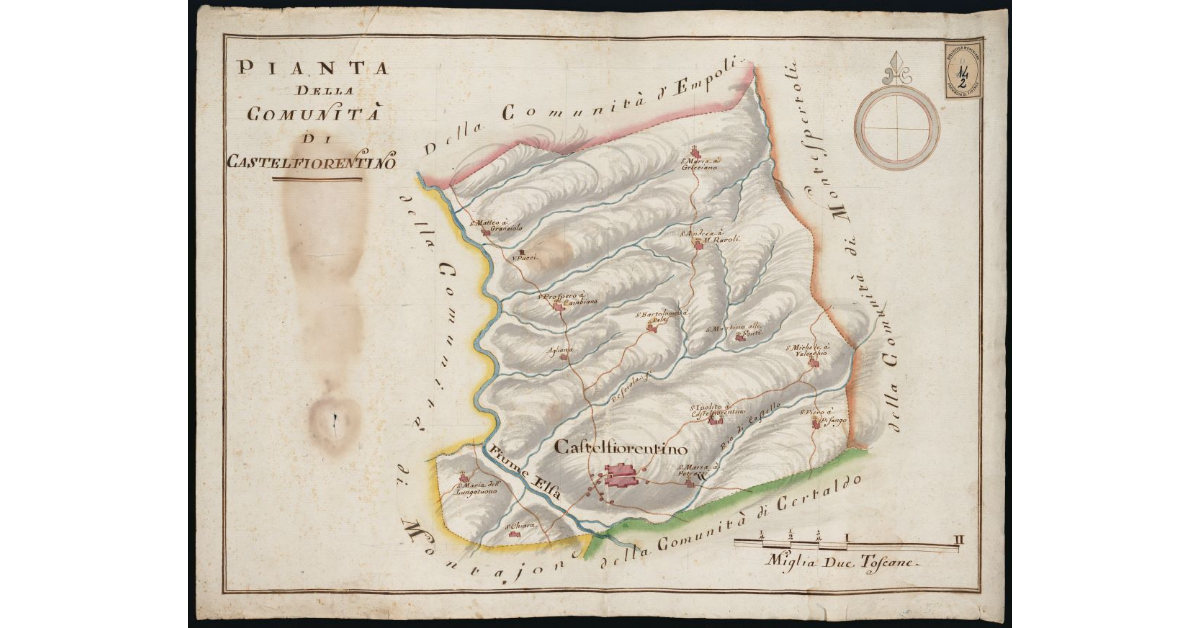 Pianta della comunità di Castelfiorentino