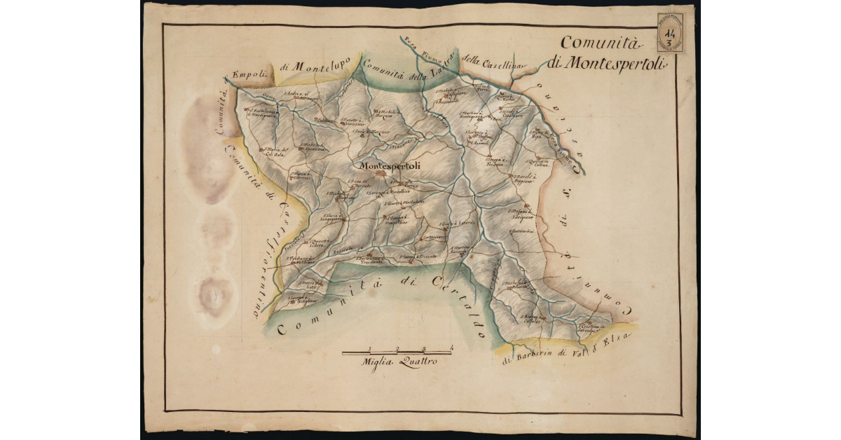 Pianta della comunità di Montespertoli