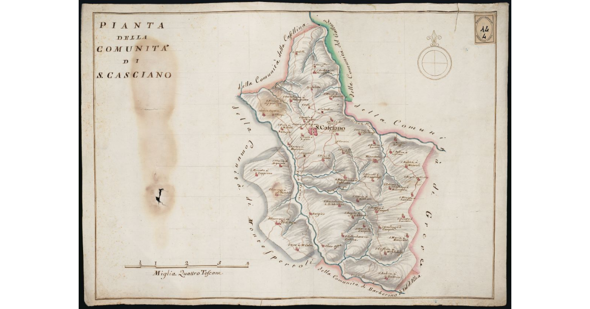 Pianta della comunità di S.Casciano