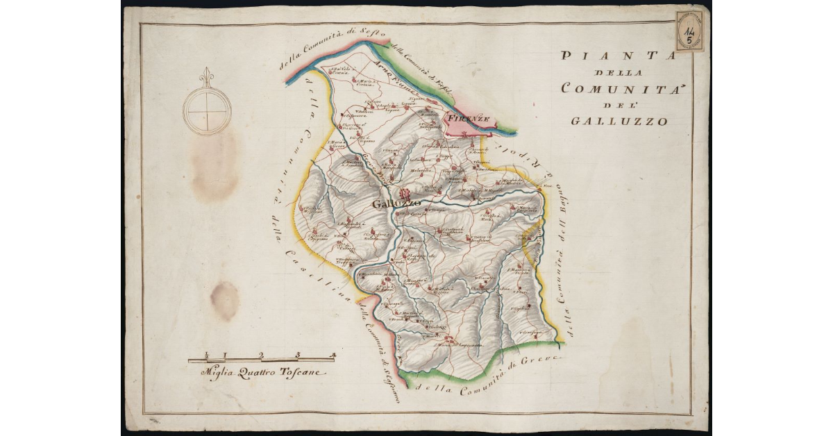 Pianta della comunità del Galluzzo