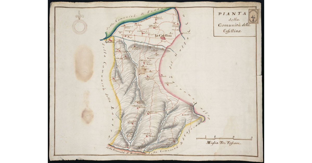 Pianta della comunità della Casellina