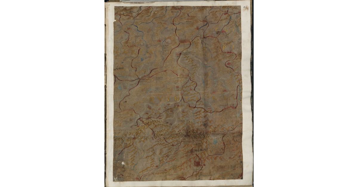 [Carta della Toscana di Leonida Pindemonte]