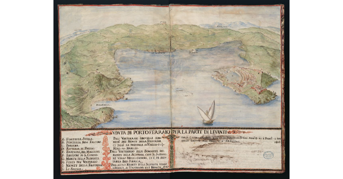 Veduta di Portoferraio per la parte di Levante