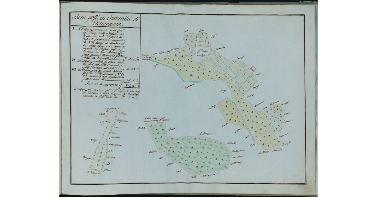 Beni posti in Comunità di Pietrabuona