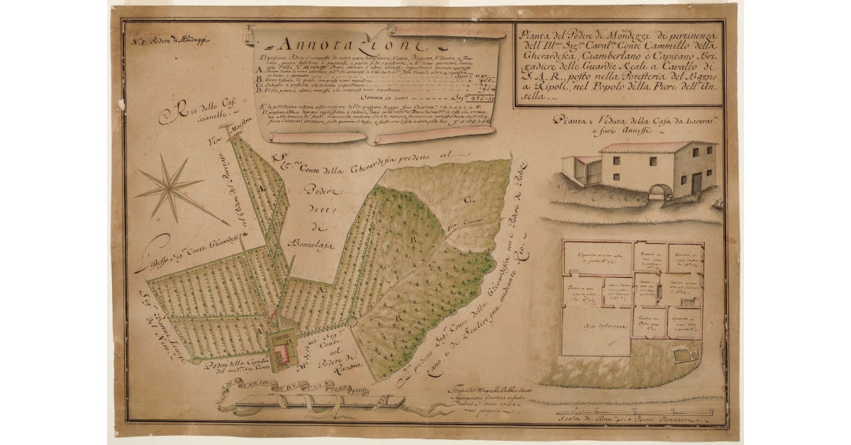 Pianta del Podere di Mondeggi [...]