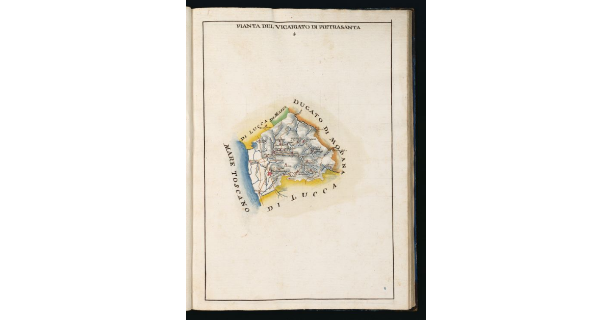 Pianta del Vicariato di Pietrasanta