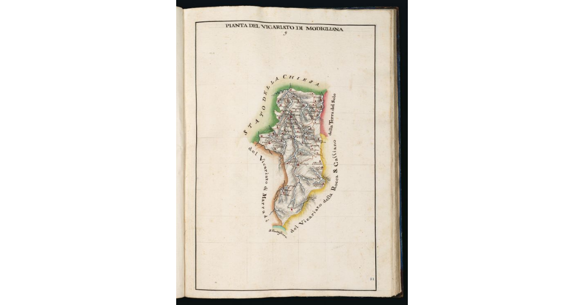 Pianta del Vicariato di Modigliana