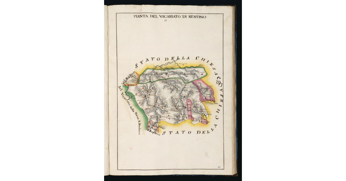 Pianta del Vicariato di Sestino
