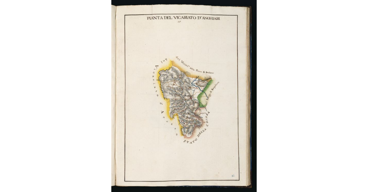 Pianta del Vicariato d'Anghiari