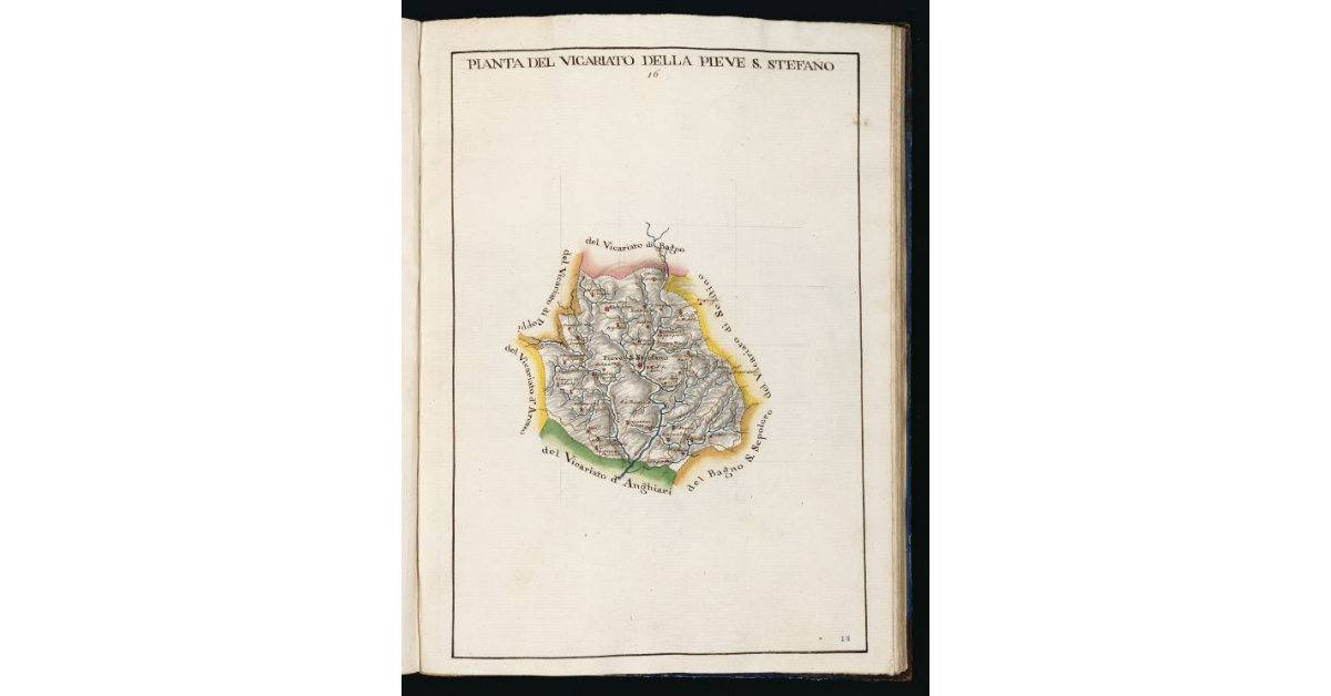 Pianta del Vicariato della Pieve S. Stefano