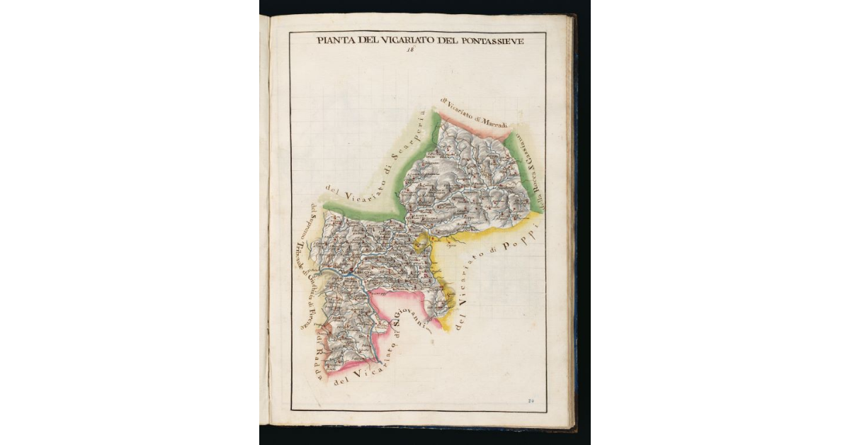 Pianta del Vicariato del Pontassieve