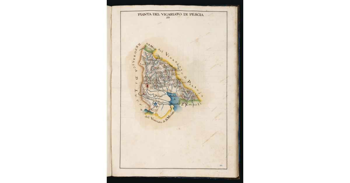 Pianta del Vicariato di Pescia