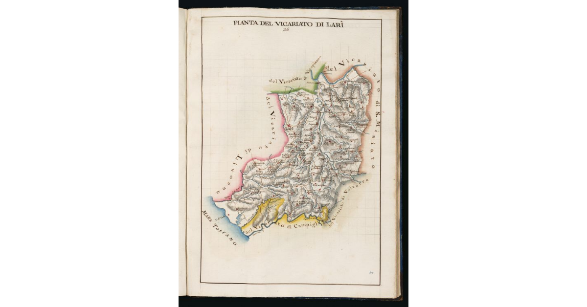 Pianta del Vicariato di Lari