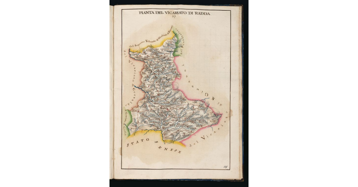 Pianta del Vicariato di Radda