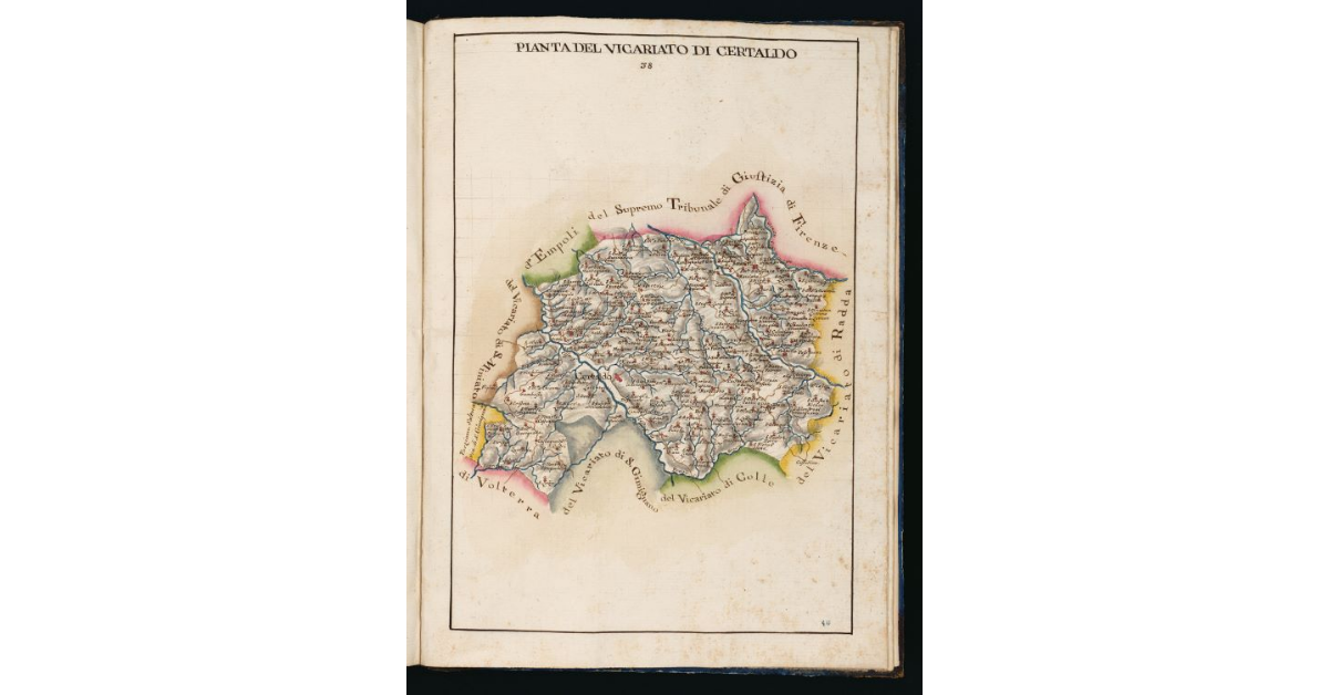 Pianta del Vicariato di Certaldo