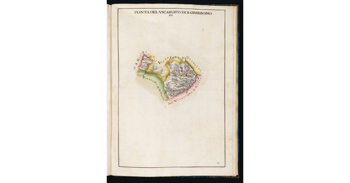 Pianta del Vicariato di S. Gimignano