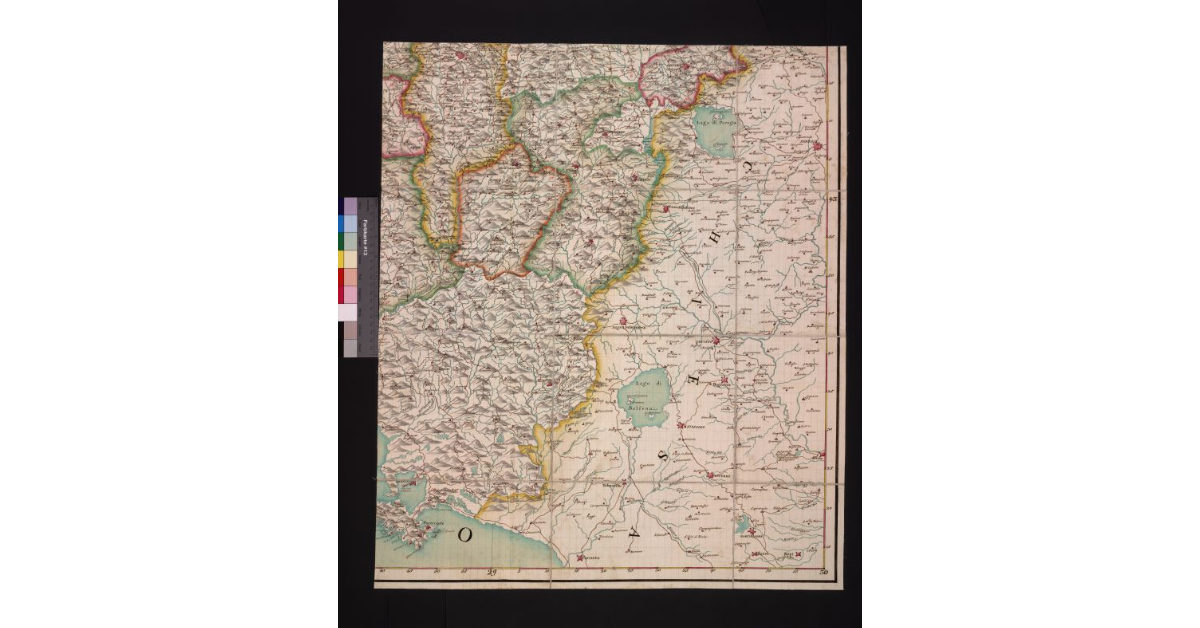 Pianta del Granducato di Toscana, divisa nelle diocesi dei suoi rispettivi arcivescovadi e vescovadi