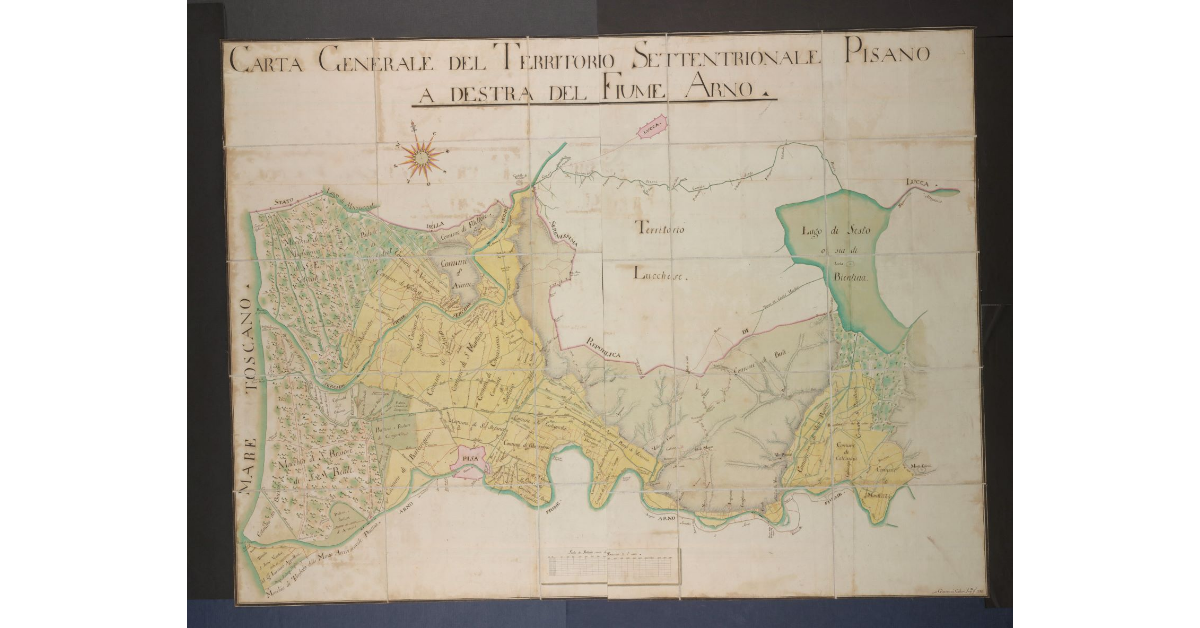 Carta generale del territorio settentrionale pisano a destra del fiume Arno