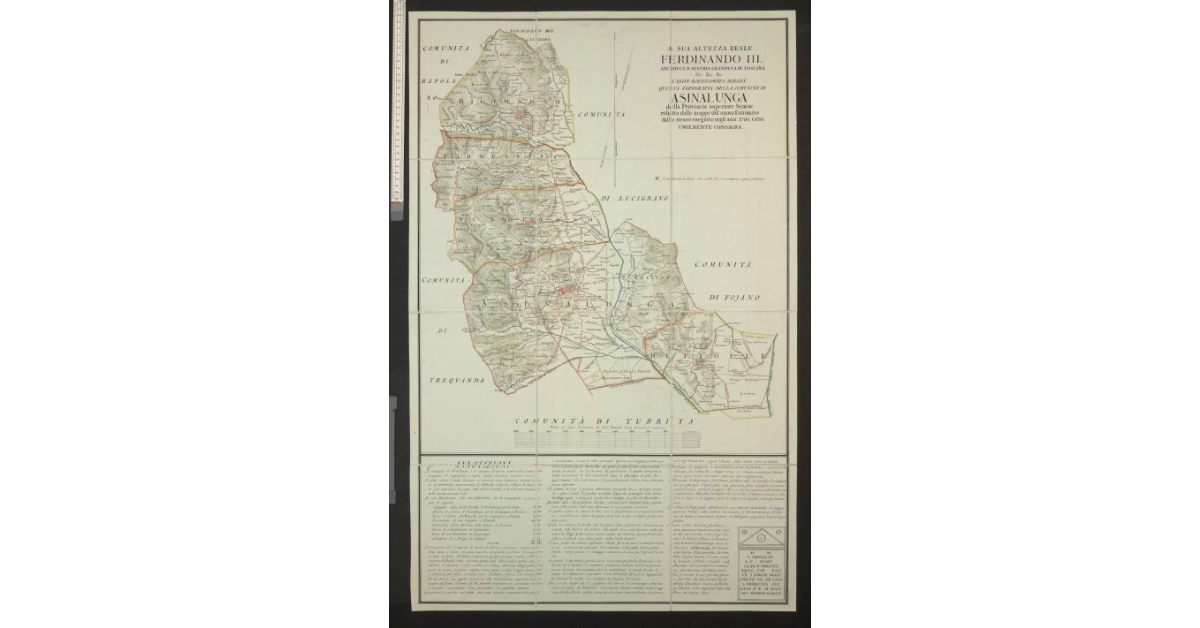 [Topografia della Comunità di Sinalunga]